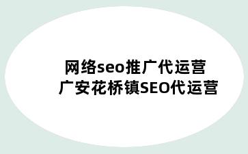 网络seo推广代运营 广安花桥镇SEO代运营